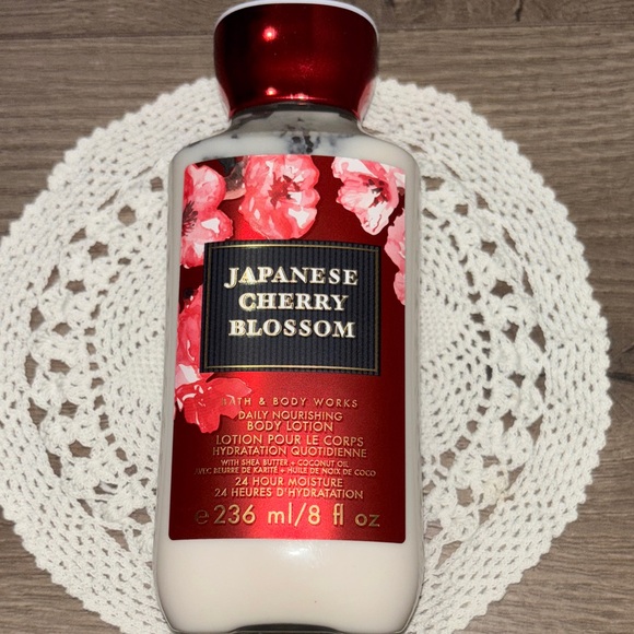 Bath & Body Works Other - Bath & Body Works Japanese Cherry Blossom Lotion — Red